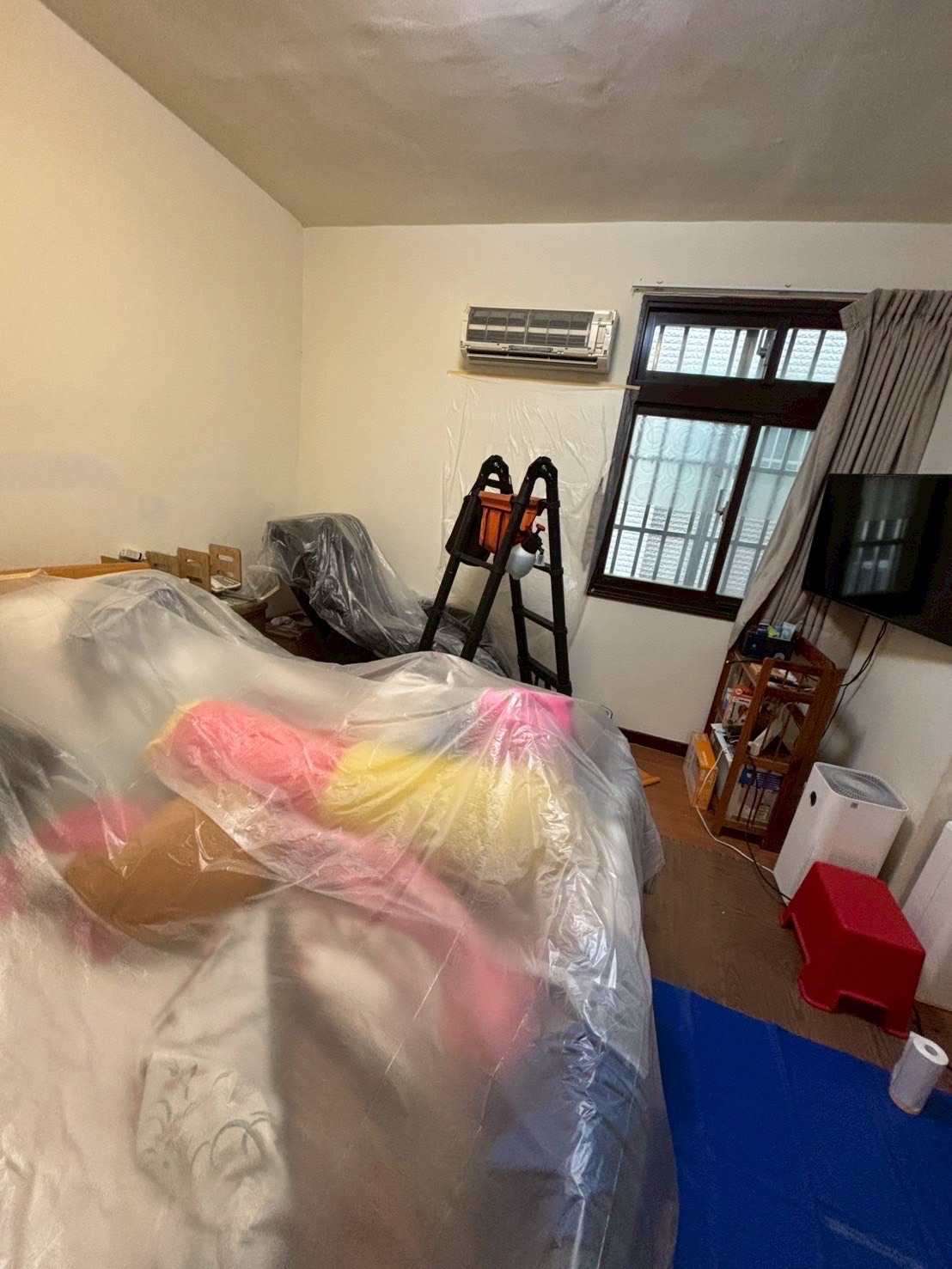 台中北區富士通分離式冷氣清洗兩台 