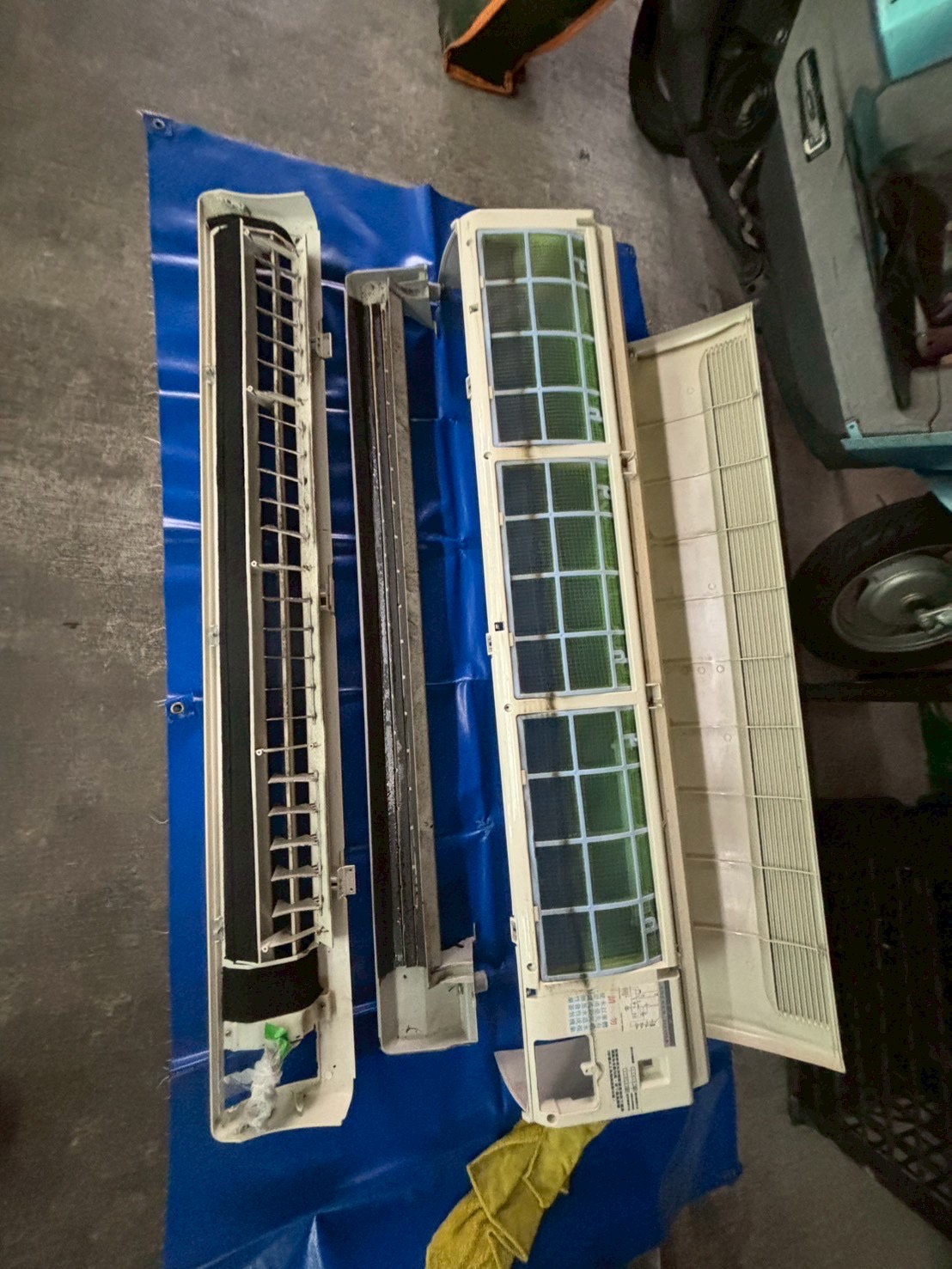 台中北屯松竹寺分離式冷氣清洗一台