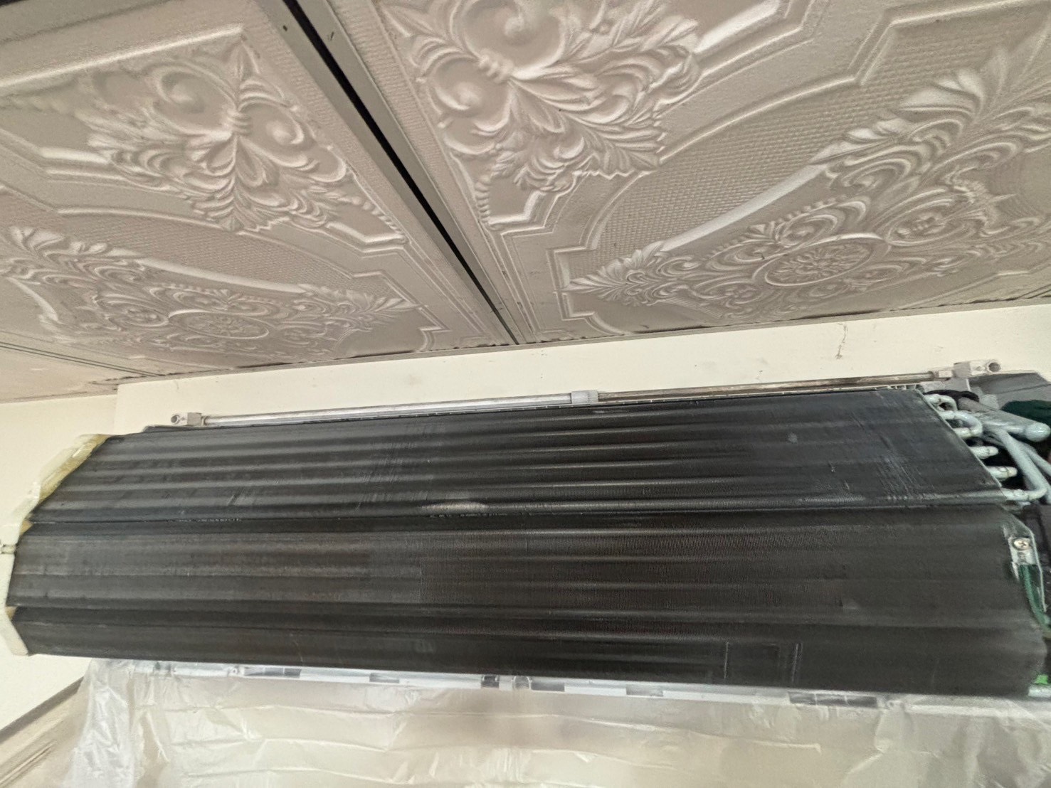 台中大里水果店分離式冷氣清洗