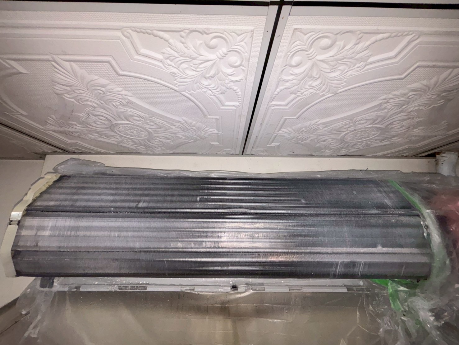 台中大里水果店分離式冷氣清洗