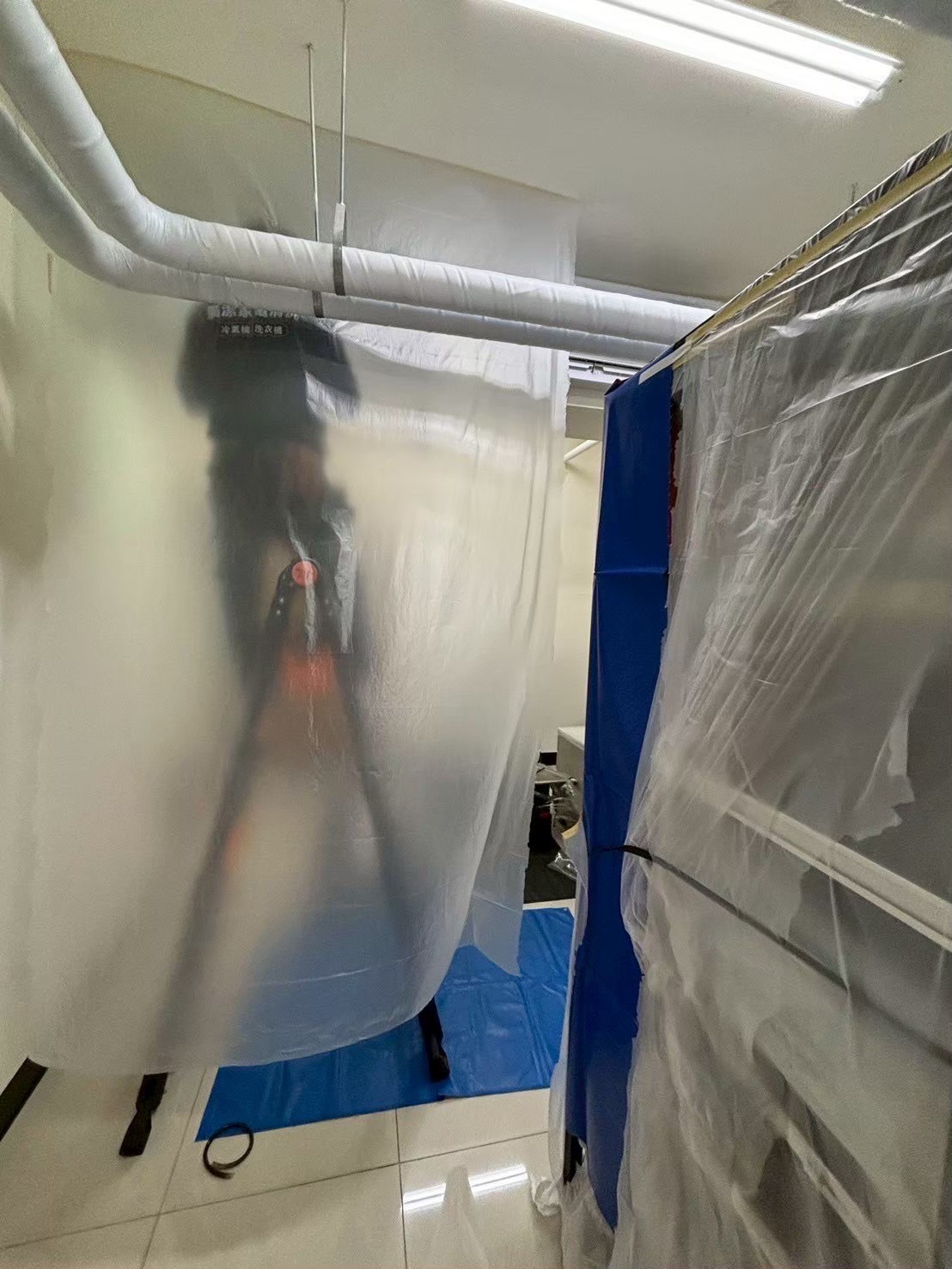 嘉義縣銓麥公司機房辦公室 吊隱式冷氣清洗 