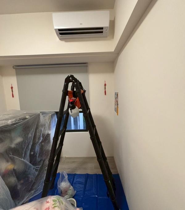 台中北屯住宅 富士通分離式冷氣清洗一台 廣潔家電清洗 冷氣清洗 洗衣機清洗