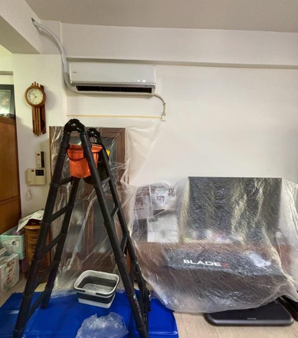 20250815 台中西屯區分離式冷氣清洗一台 廣潔家電清洗 冷氣清洗 洗衣機清洗