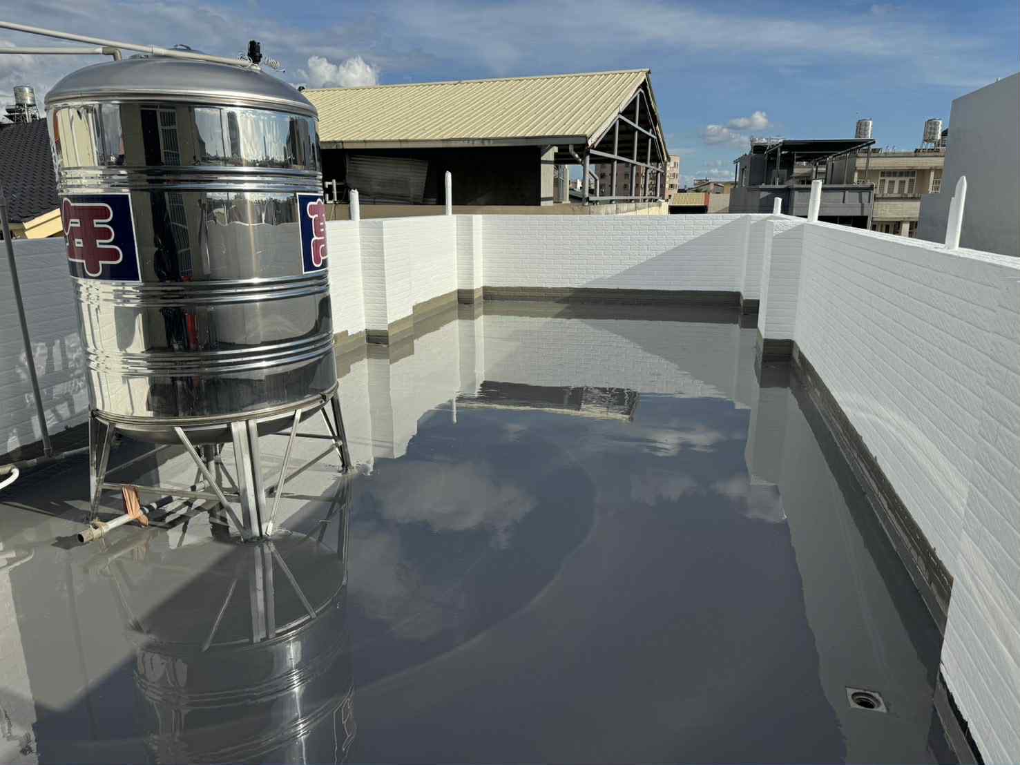 台南透天屋頂PU防水工程