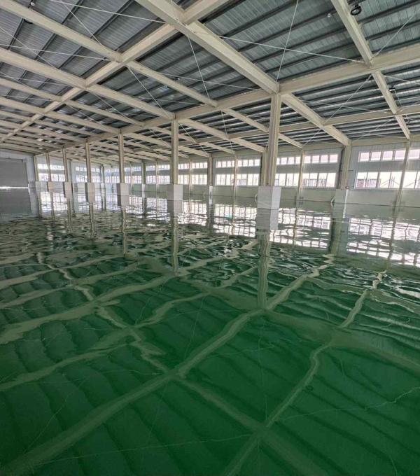 台南華松包裝 流展型EPOXY地坪 3000M2 晉躍有限公司 EPOXY 