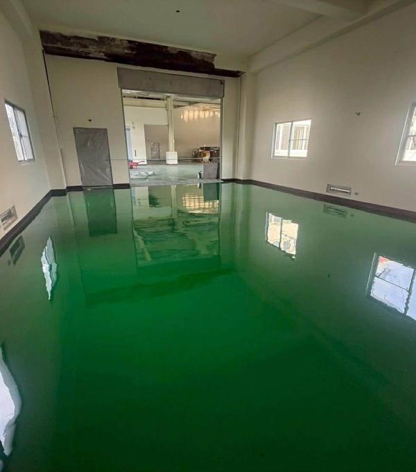台南關廟廠房生產區流展型EPOXY地坪 晉躍有限公司 EPOXY地坪 PU防水