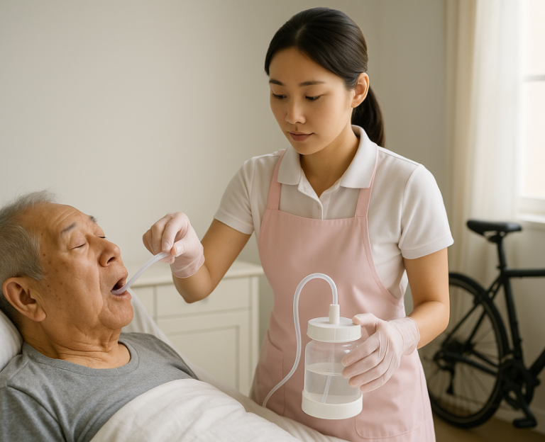 BA17b口腔內 （懸壅垂 之前）分泌物抽吸 南投草屯如一居家長期照護機構