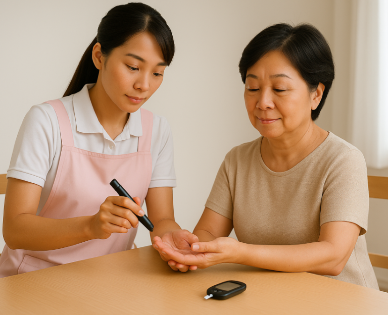 BA17d1血糖機驗血糖 南投草屯如一居家長期照護機構